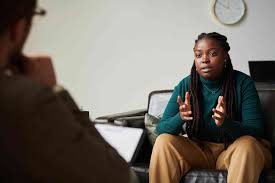 Black couple in therapy