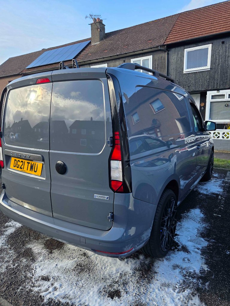 VW Caddy — rear and side after full valet