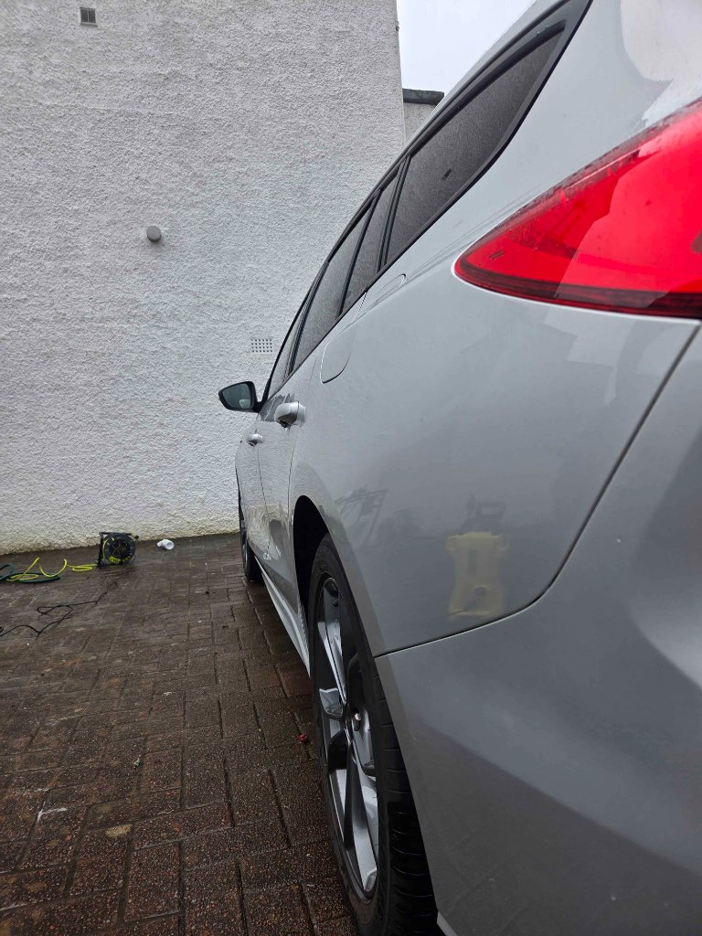 Ford Focus — side profile after wash