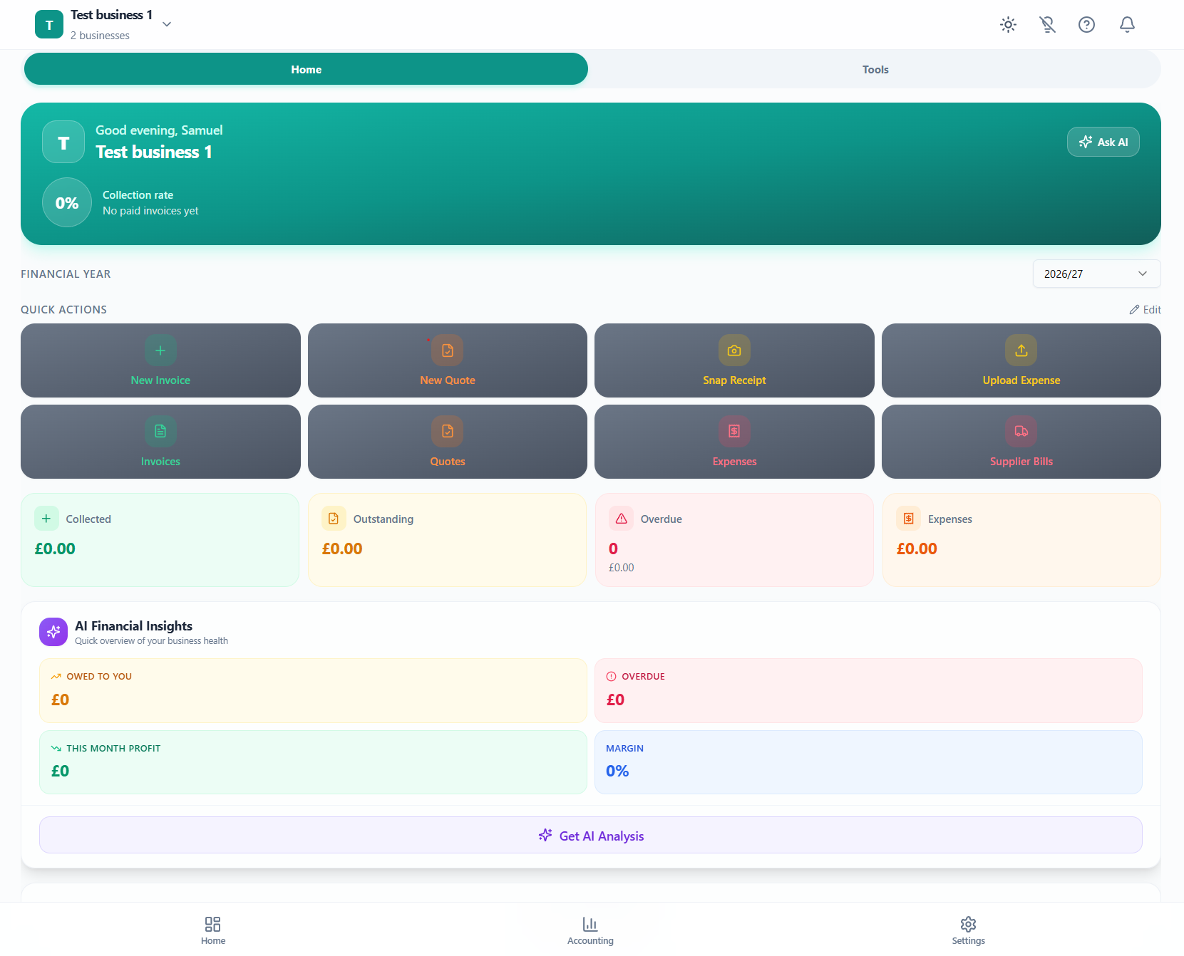 InvoiceFlow Dashboard