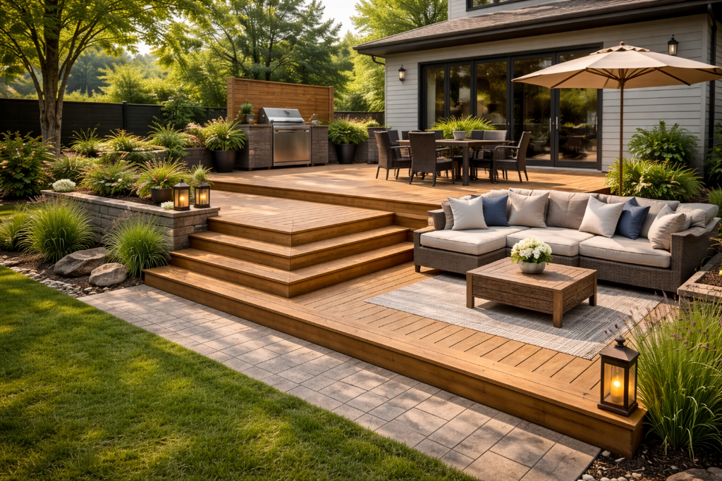 Construction deck et pergola à Gatineau — Robin des Roches