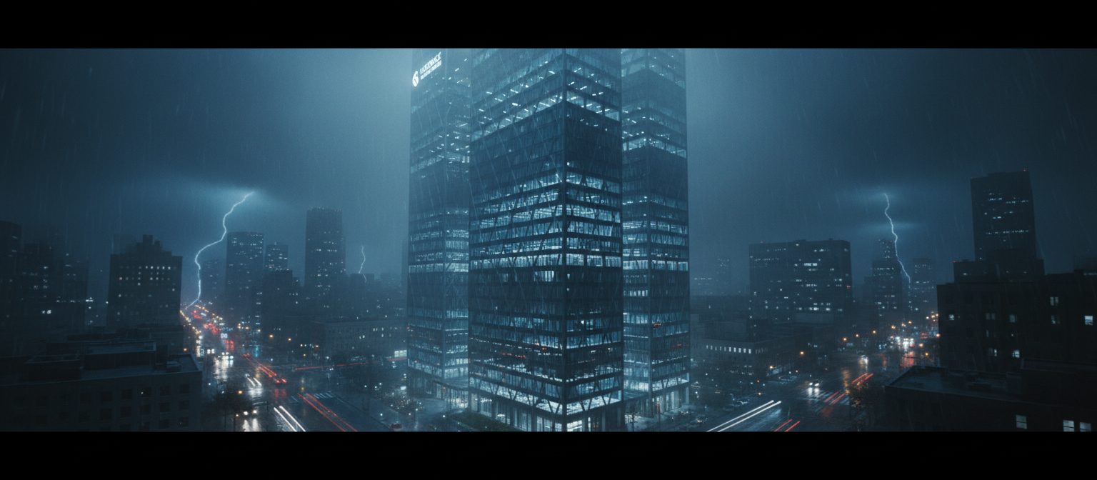 Florence Pharm headquarters at night