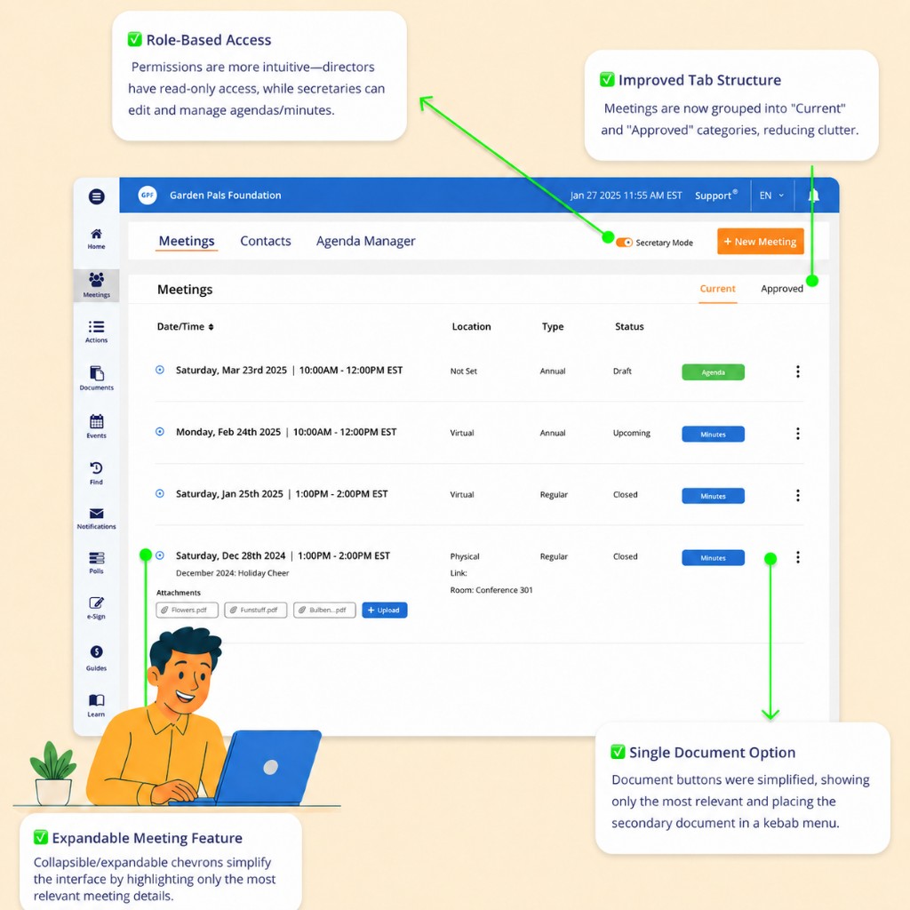 Modern Agenda Document Builder