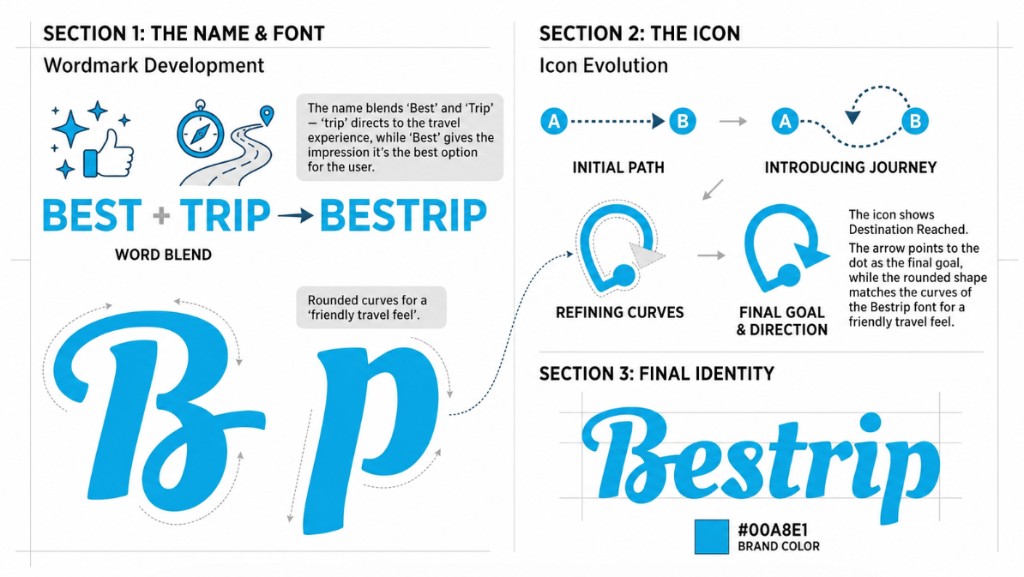 Bestrip logo design rationale
