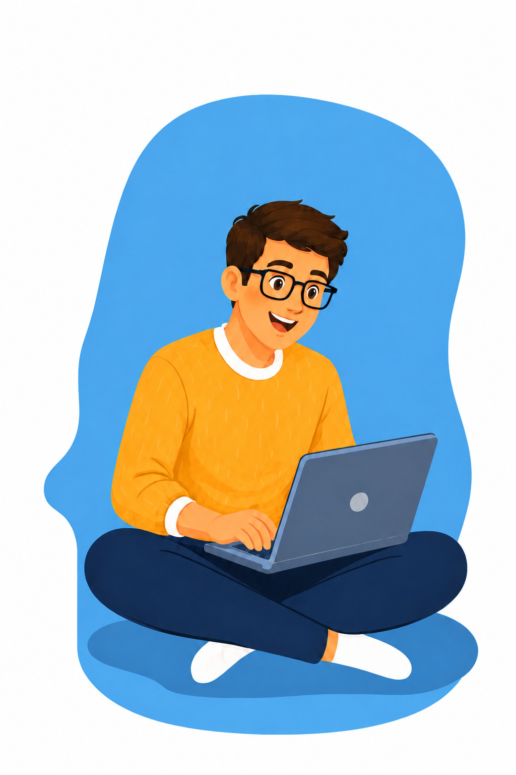 Designer working on a laptop