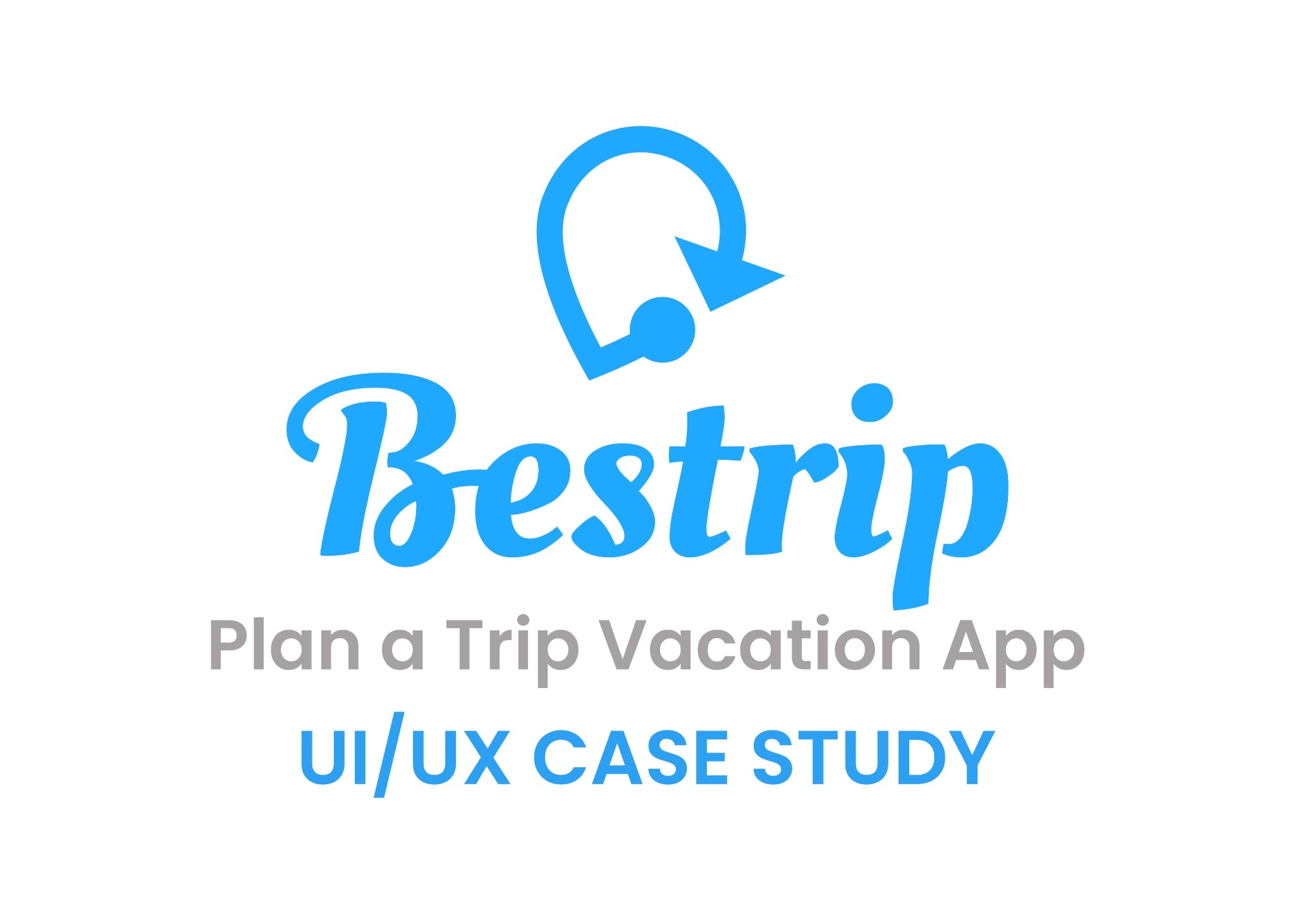 Bestrip header — logo, Plan a Trip Vacation App, UI/UX case study