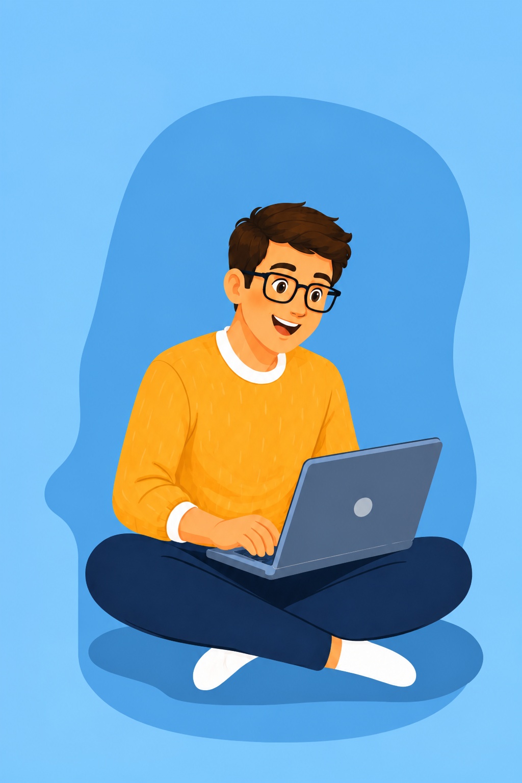 Designer working on a laptop