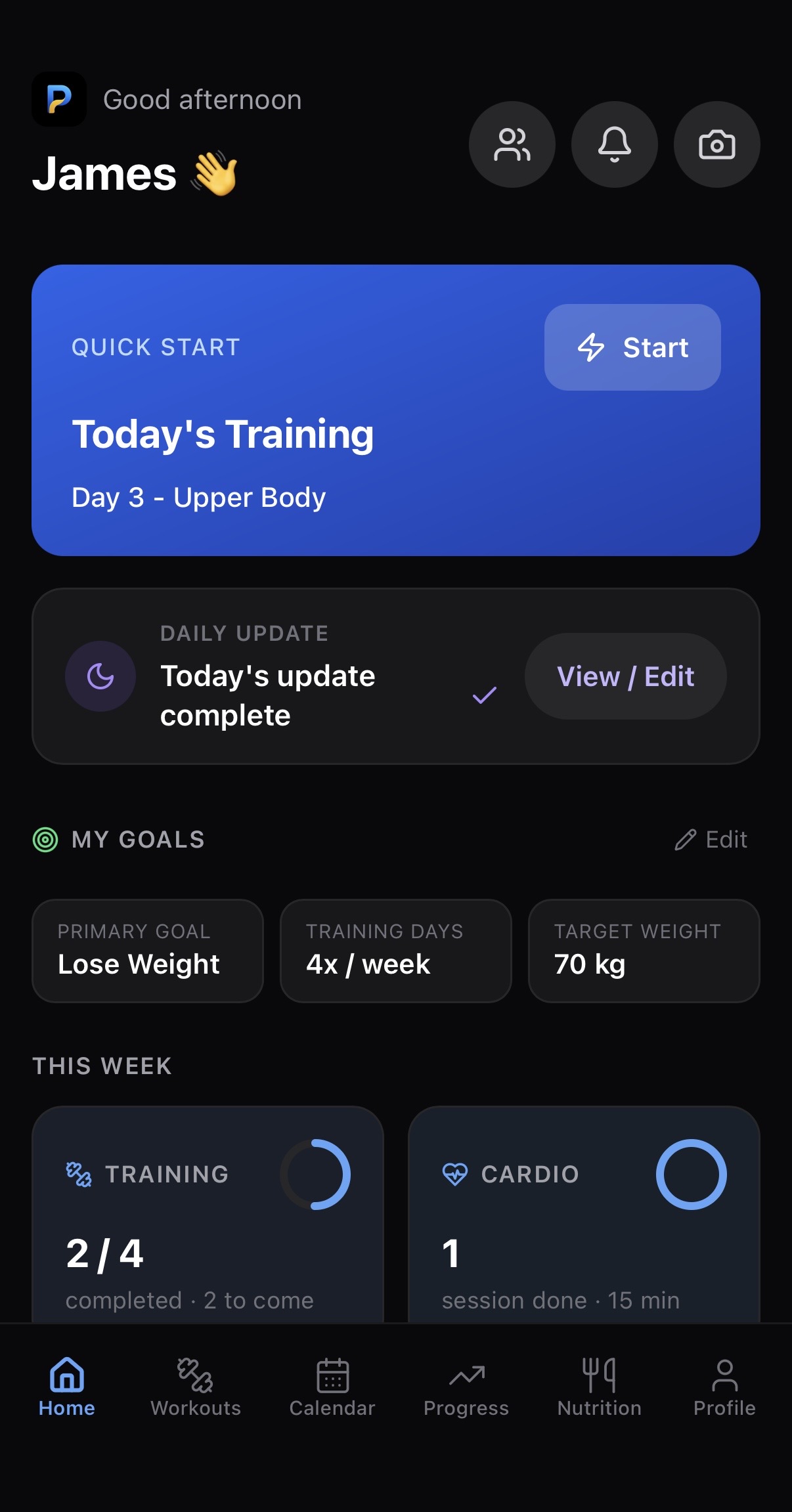 Provolve app screenshot