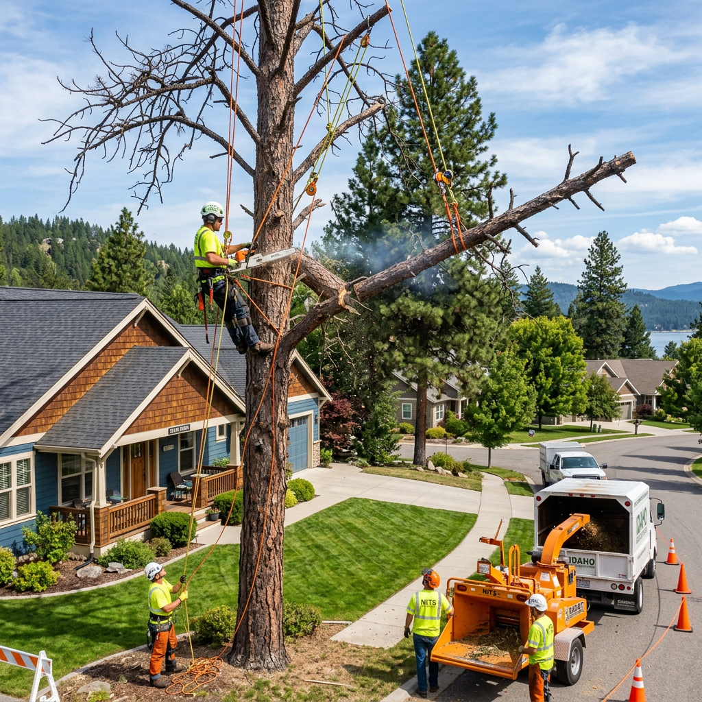 Professional tree removal in Coeur d'Alene Idaho by Northwest Tree Care