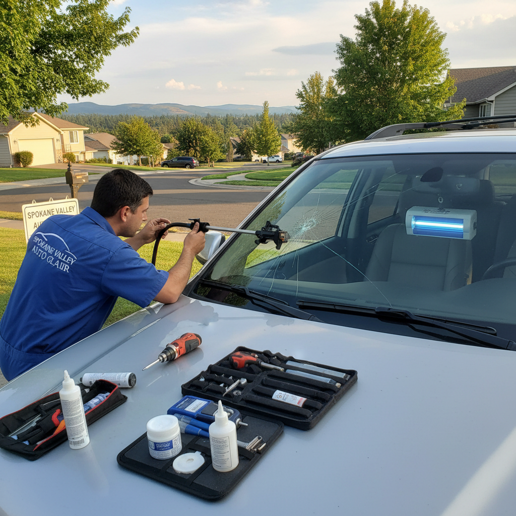 Auto glass repair in Spokane Valley WA by Grizzly Glass Centers