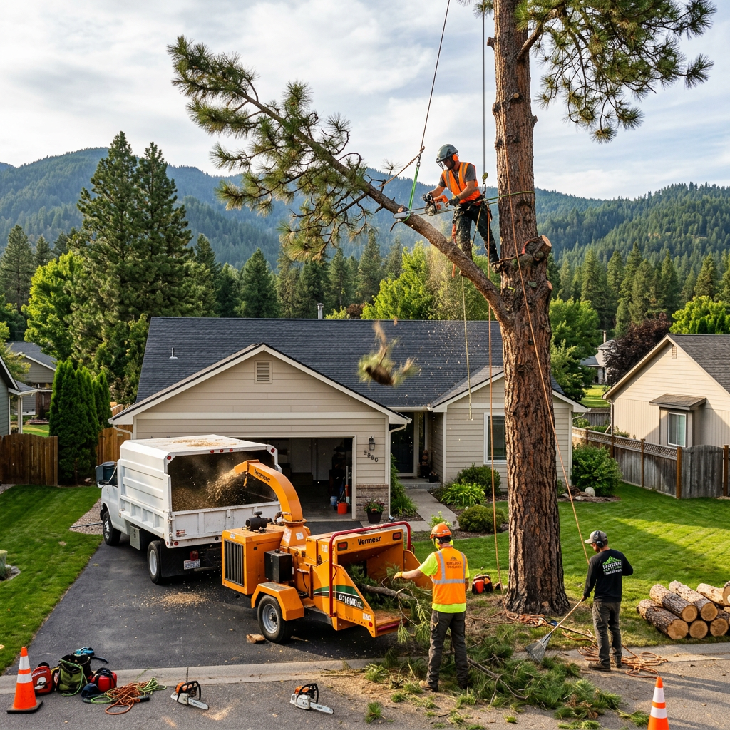 Professional tree removal in Hayden Idaho by Northwest Tree Care