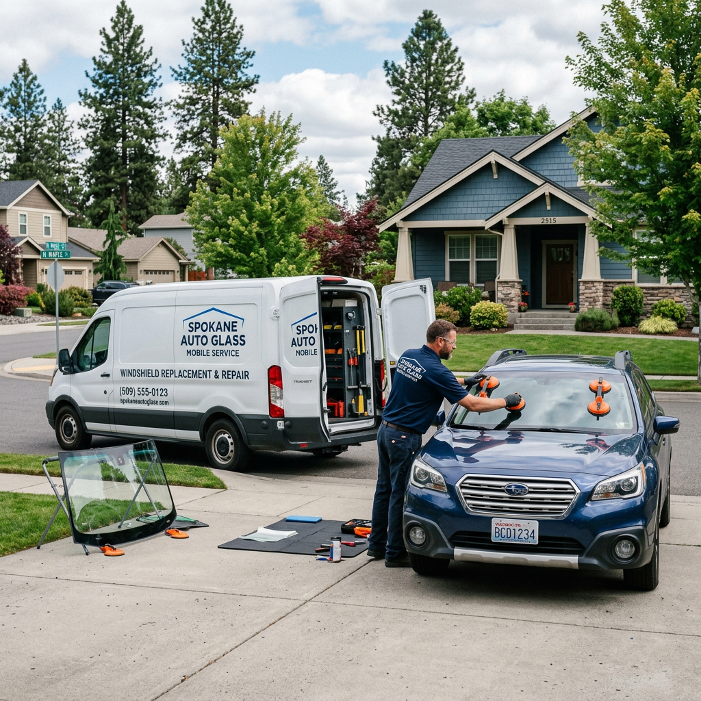 Mobile auto glass service in Spokane WA by Grizzly Glass Centers