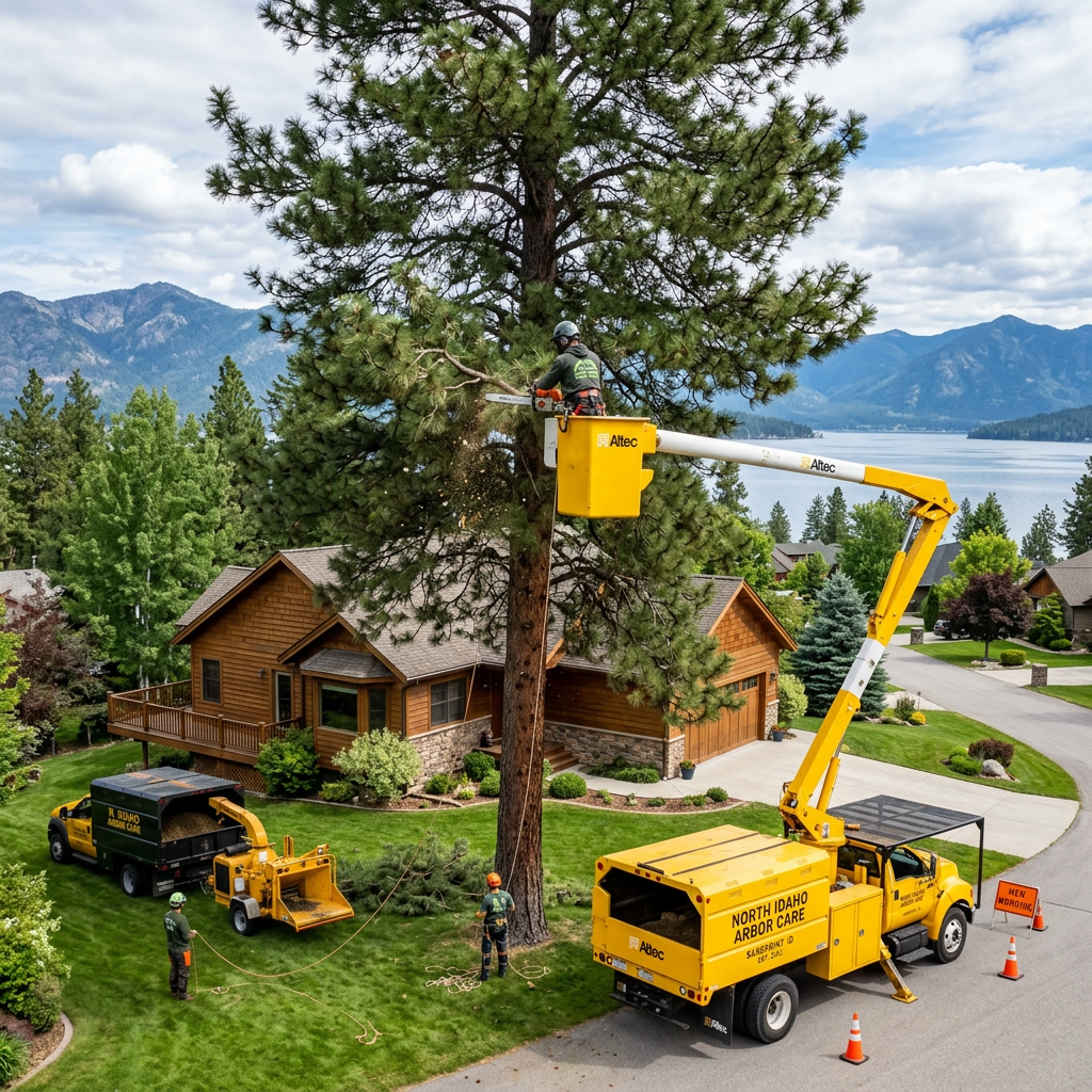 Professional tree trimming in Sandpoint Idaho by Northwest Tree Care
