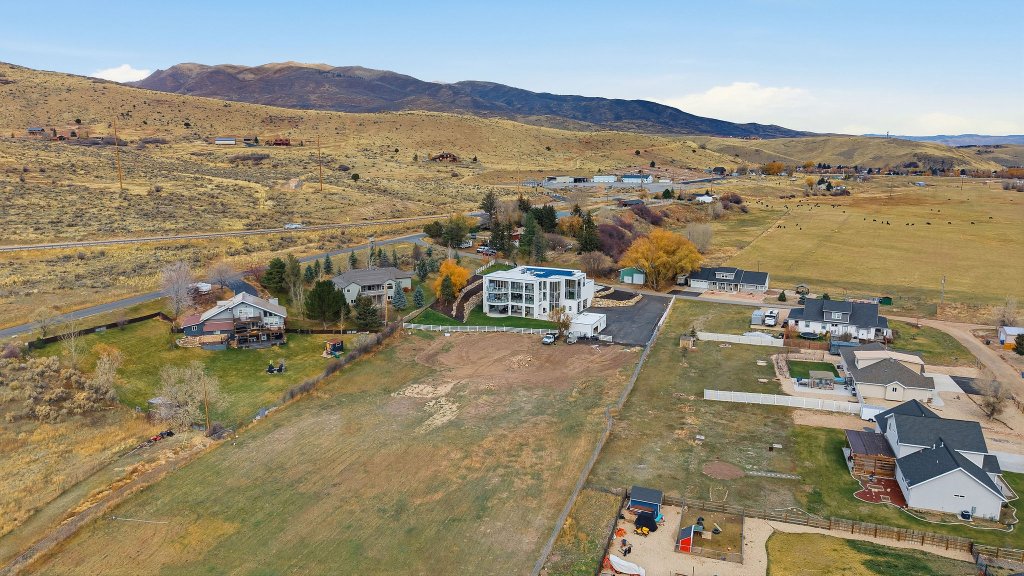 Project site — aerial context view, Utah valley