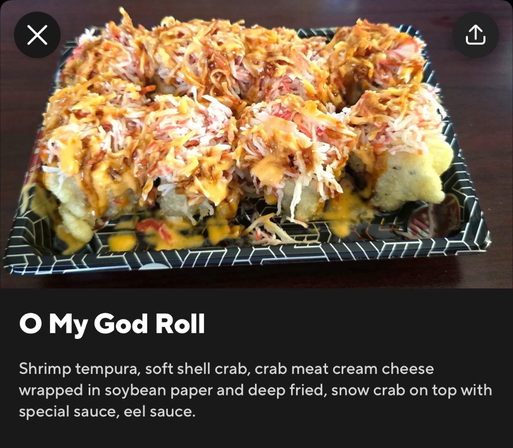 O My God Roll — before
