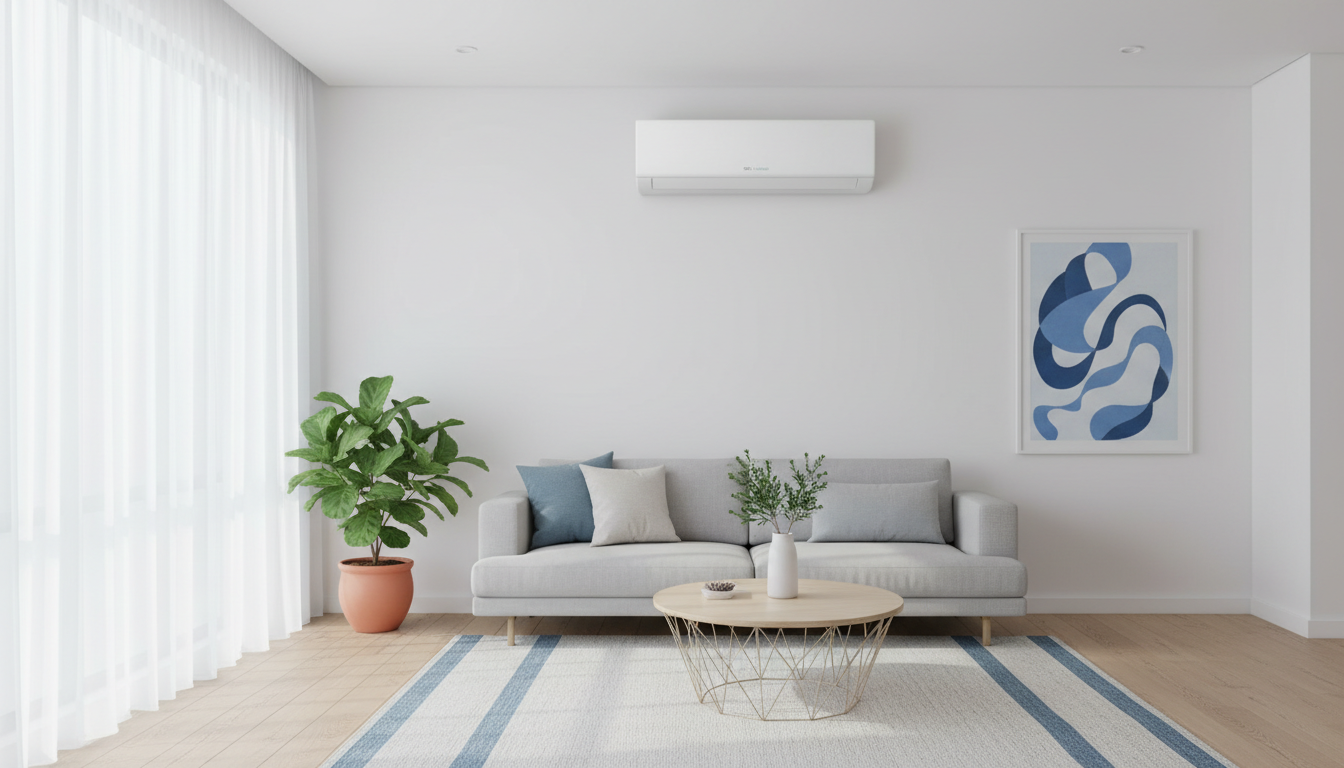 Modern air conditioned living room