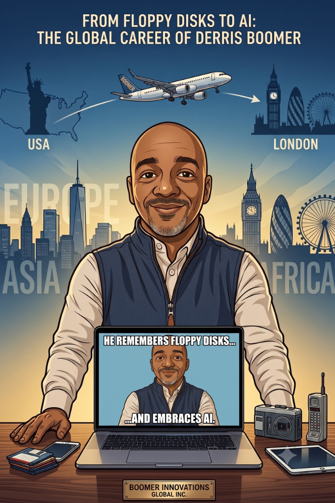 From Floppy Disks to AI: How Tech Veteran Derris Boomer Built a Global Career on Innovation and Adventure