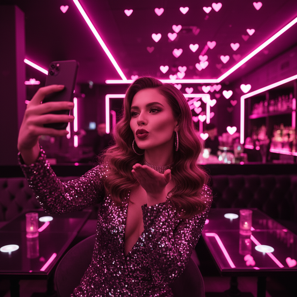 Selfie kiss app