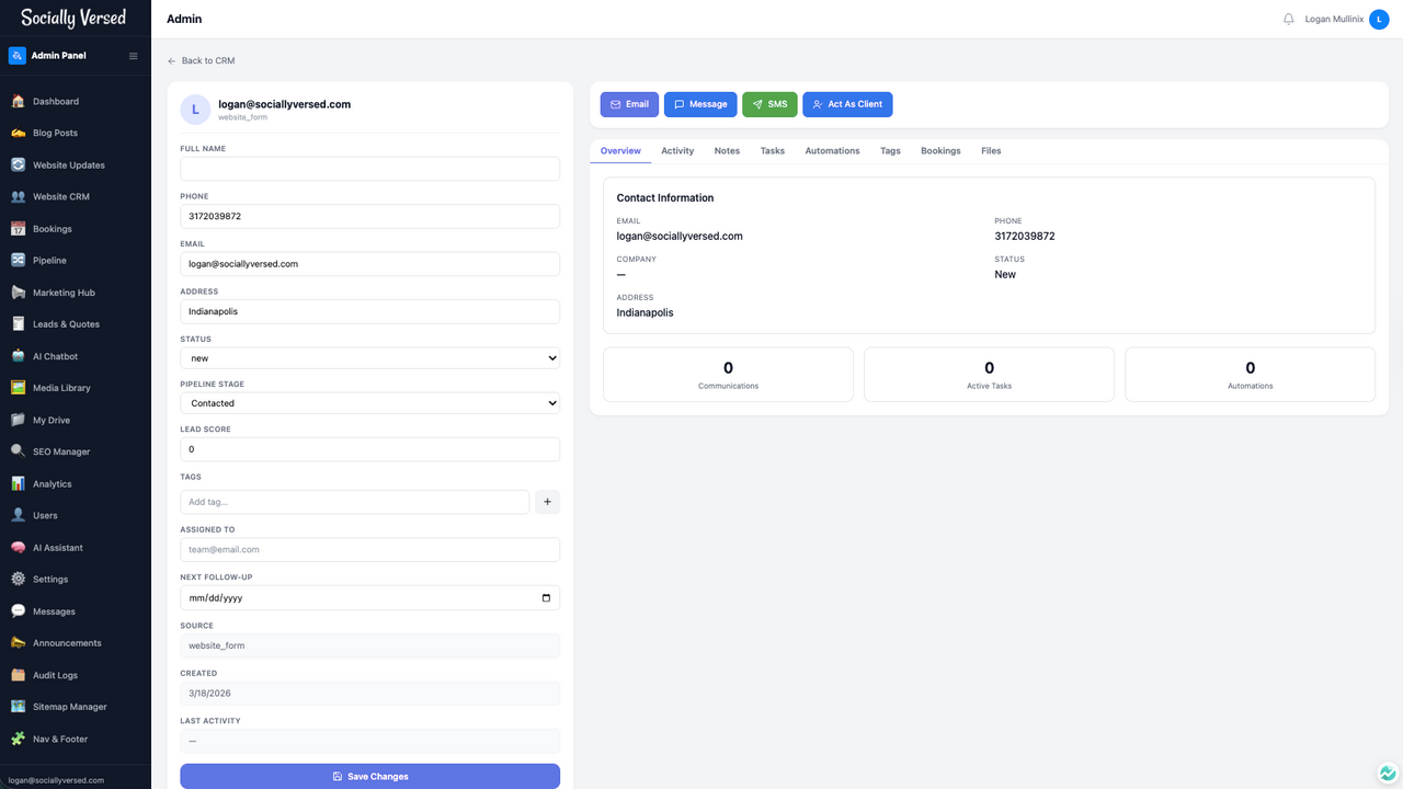 New Web Site Builder  template preview