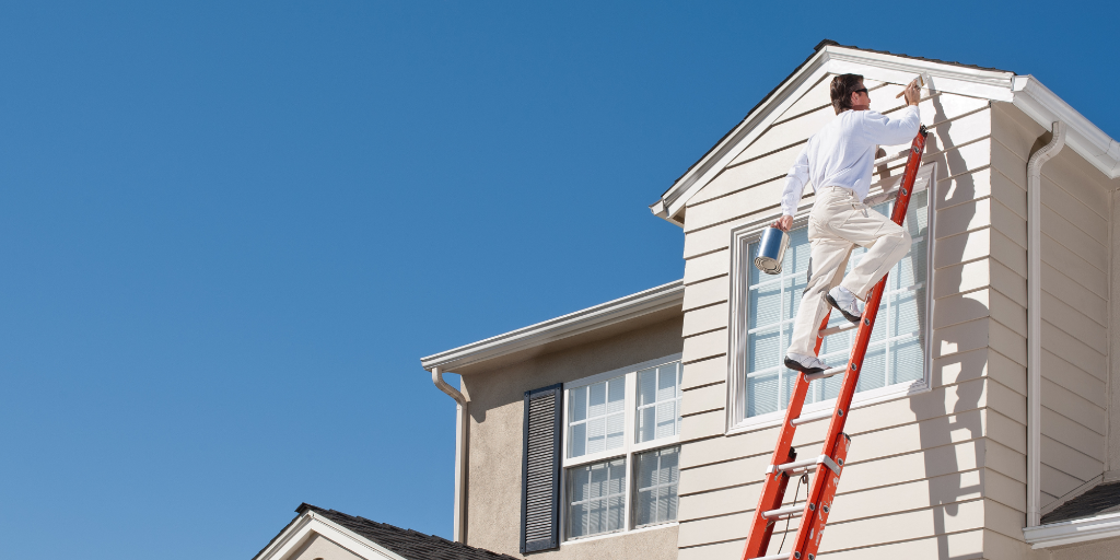 Professional exterior painting project