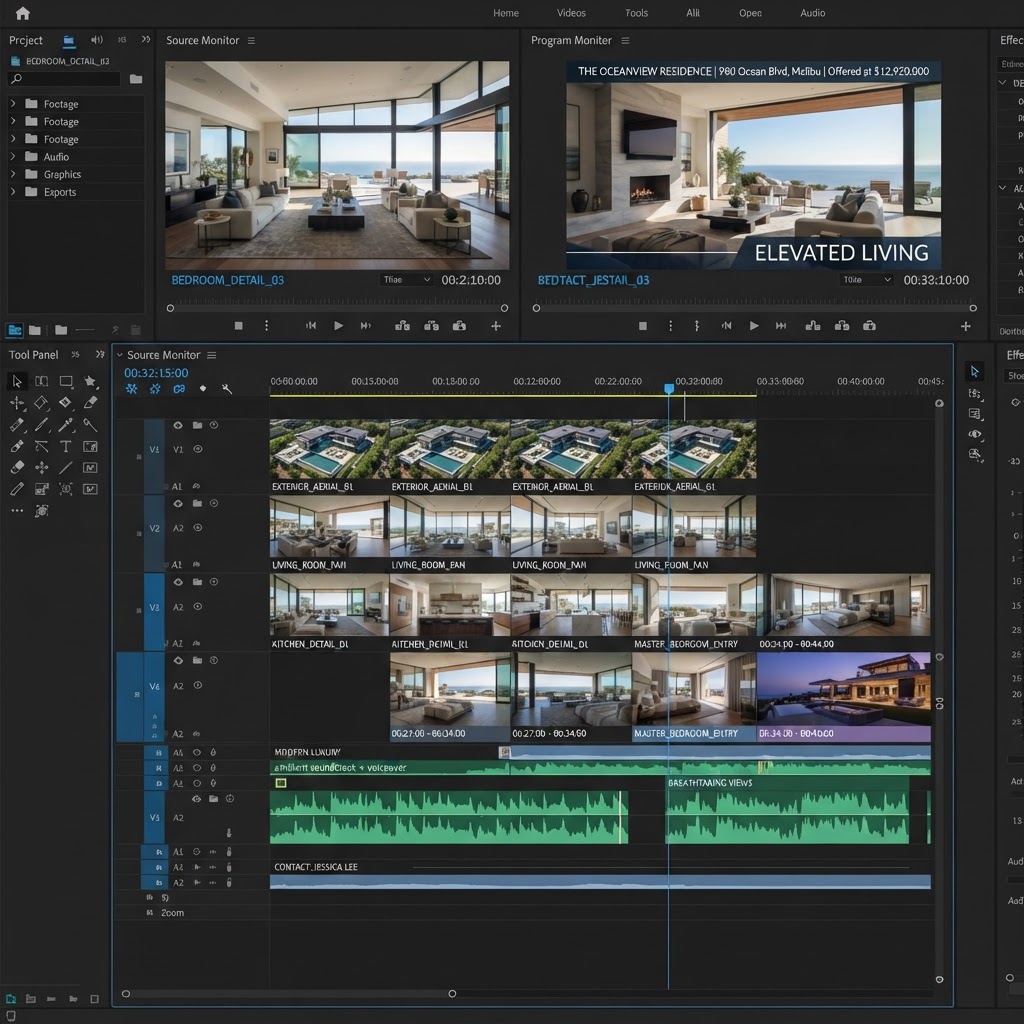 Cinematic real estate video