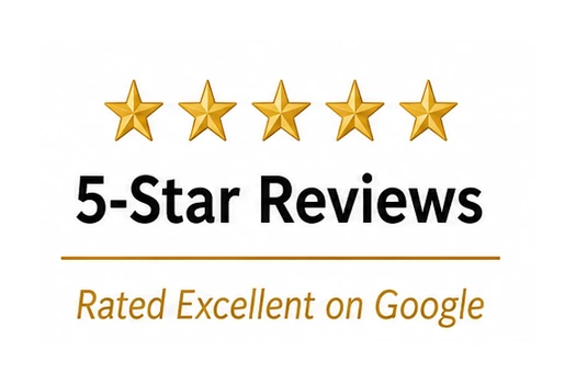 5-Star Reviews — Rated Excellent on Google