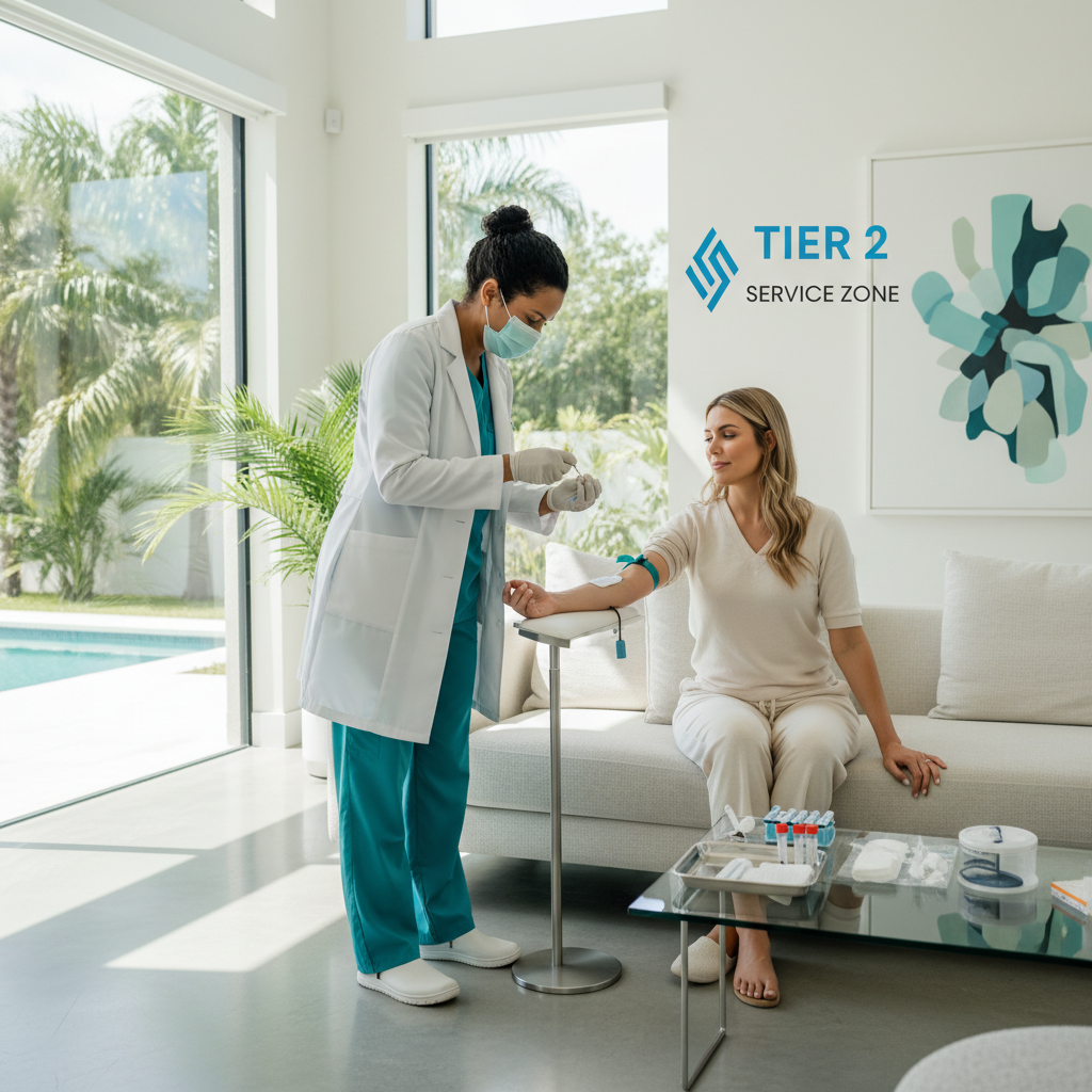 Mobile Phlebotomy in Boynton Beach & Lake Worth — At-Home Blood Draws, $125 Tier 2