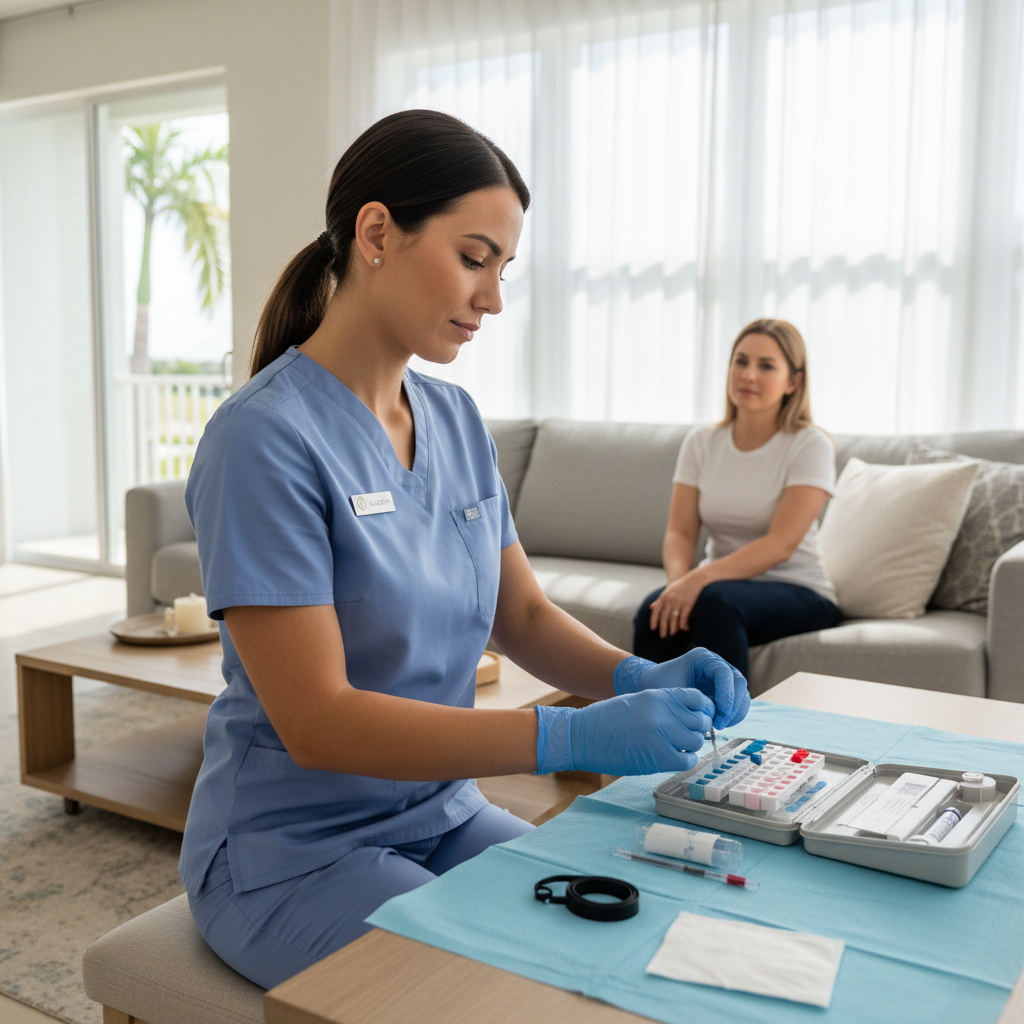 Mobile Phlebotomy in South Florida: At-Home Blood Draws Starting at $75 — No Lab Visit Required