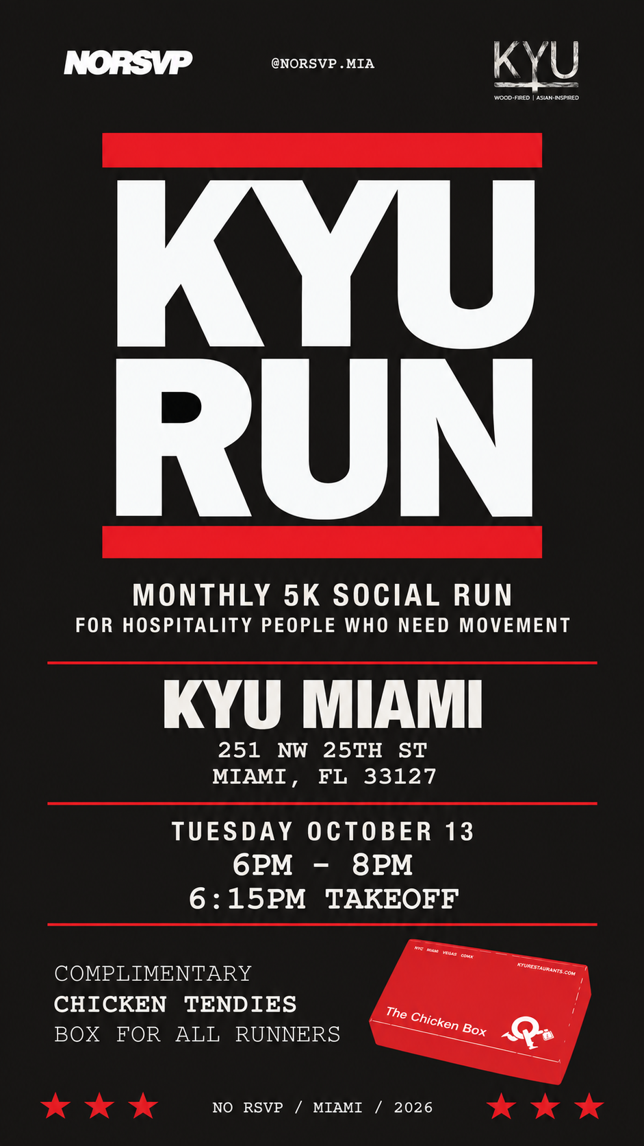KYU Run — Monthly 5K Social Run at KYU Miami