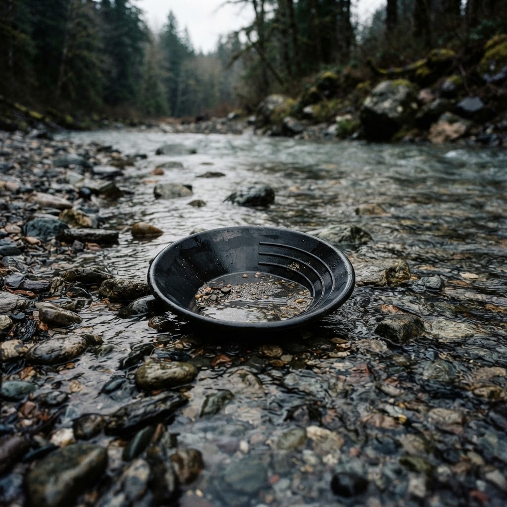 Placeres: minerales pesados arrastrados por el agua