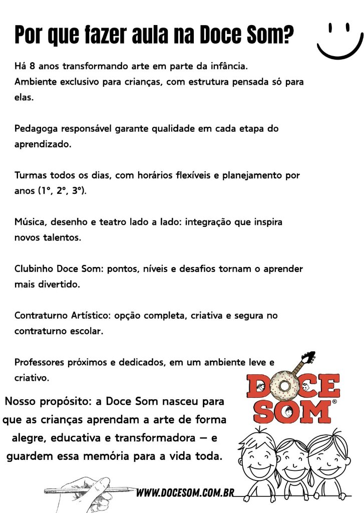Por que fazer aula na Doce Som