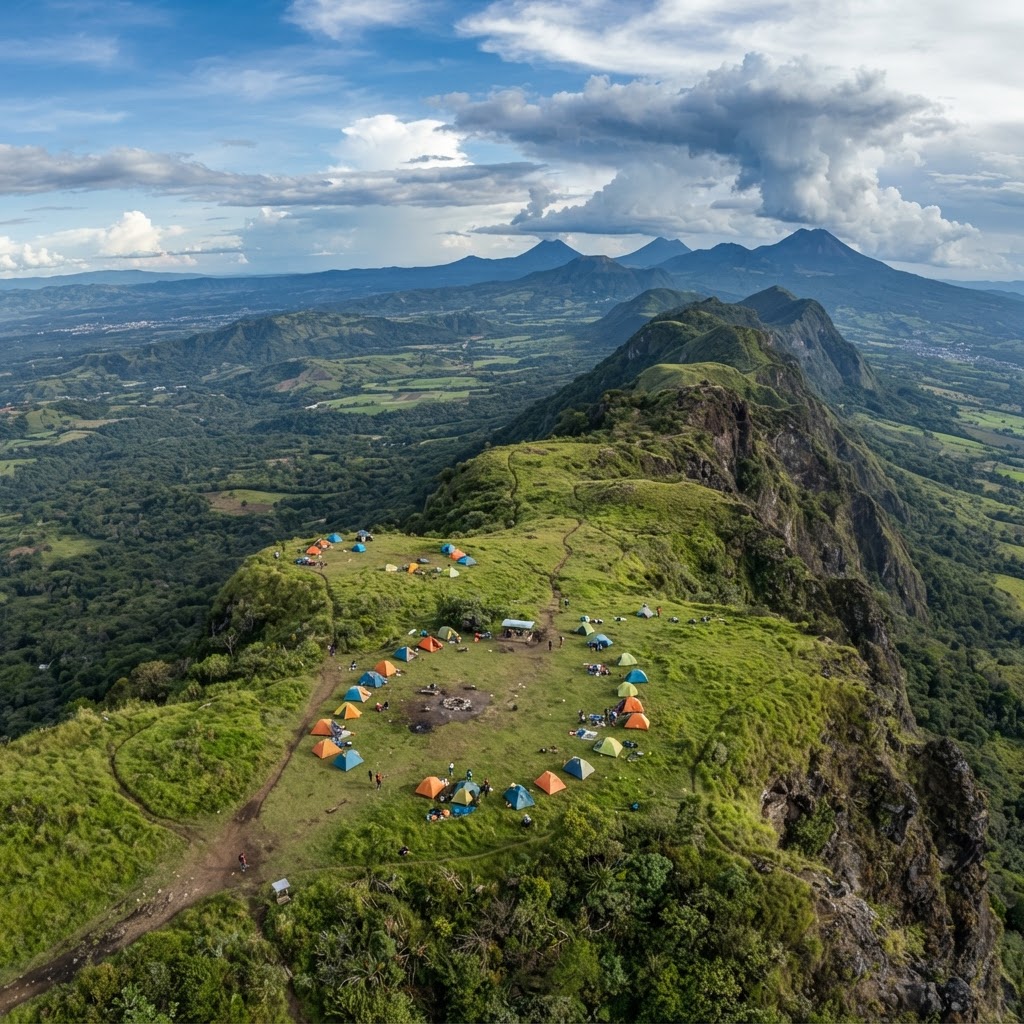 Campamento aerial view