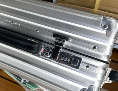 RIMOWA クラシックフライト ロック交換(TSAロック修理) 修理後