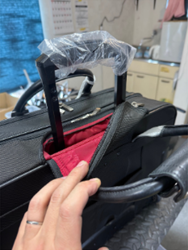 TUMI 伸縮ハンドル修理 修理後