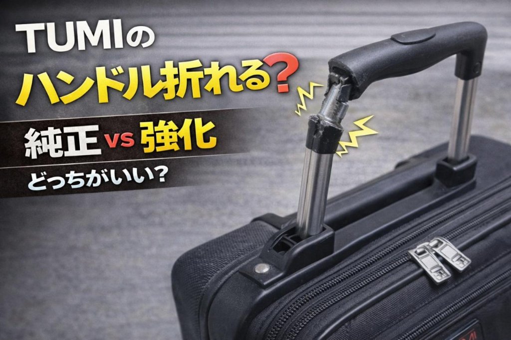 TUMI のハンドルが折れる理由｜純正交換と強化修理どっちがいい？