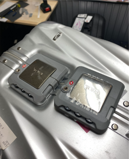 TUMI ロック交換修理（純正対応） 修理後