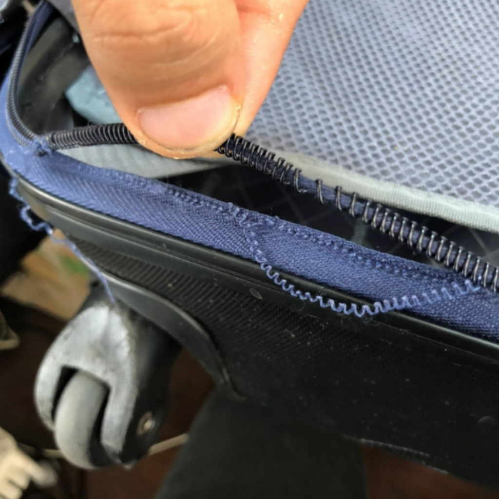 ファスナー部分修理
