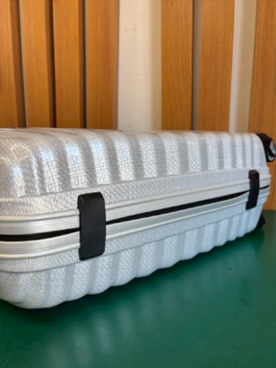 Samsonite コスモライト ゴムヒンジ片側破損修理 修理後