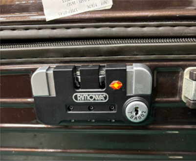 RIMOWA サルサ TSAロック交換（色変更カスタム対応） 修理後