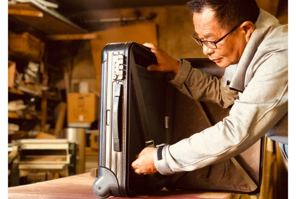 修理作業中