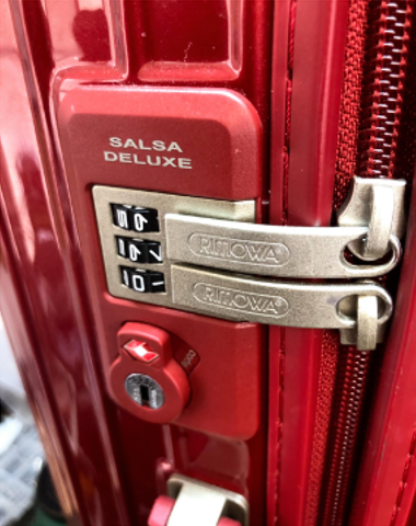 RIMOWA サルサデラックス（赤色ボディ）ロック開錠