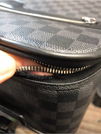 LOUIS VUITTON Louis Vuitton ペガス ファスナー裂け修理