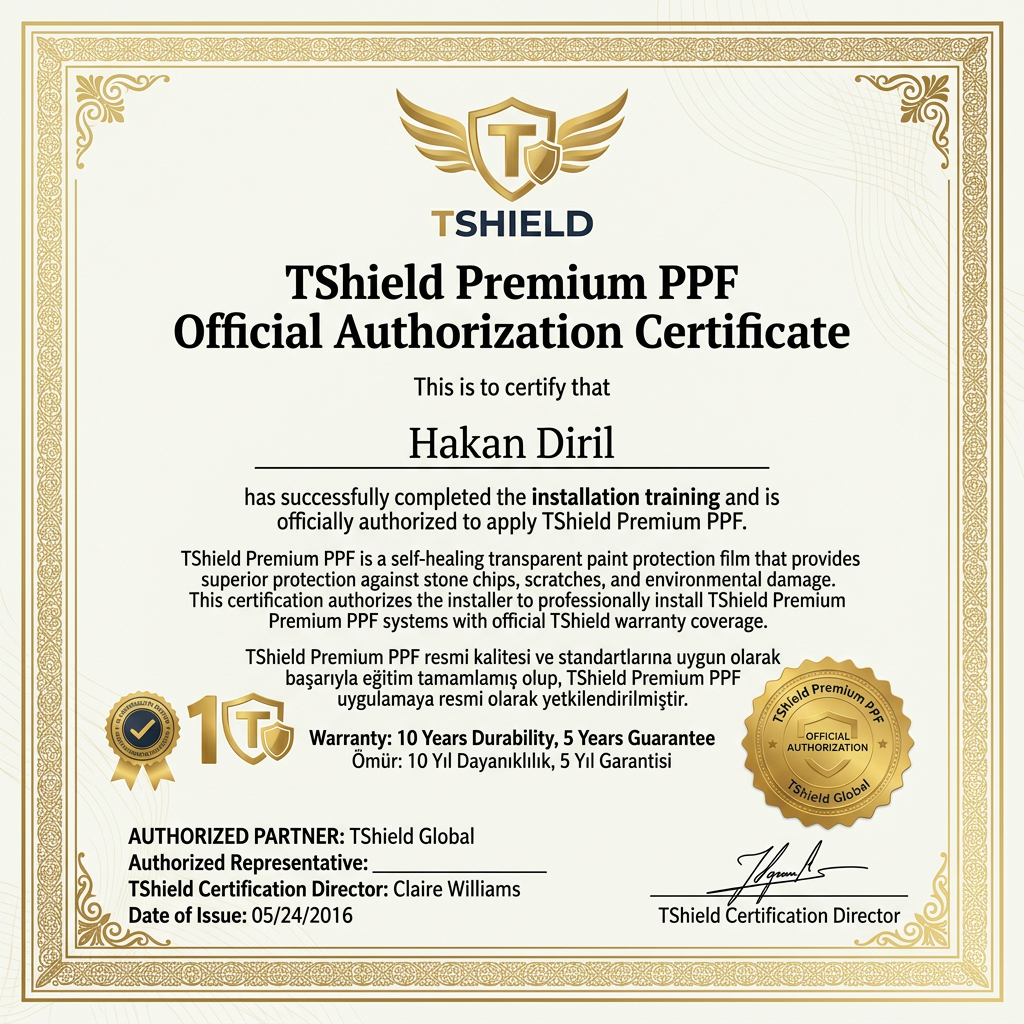TShield PPF Sertifikası