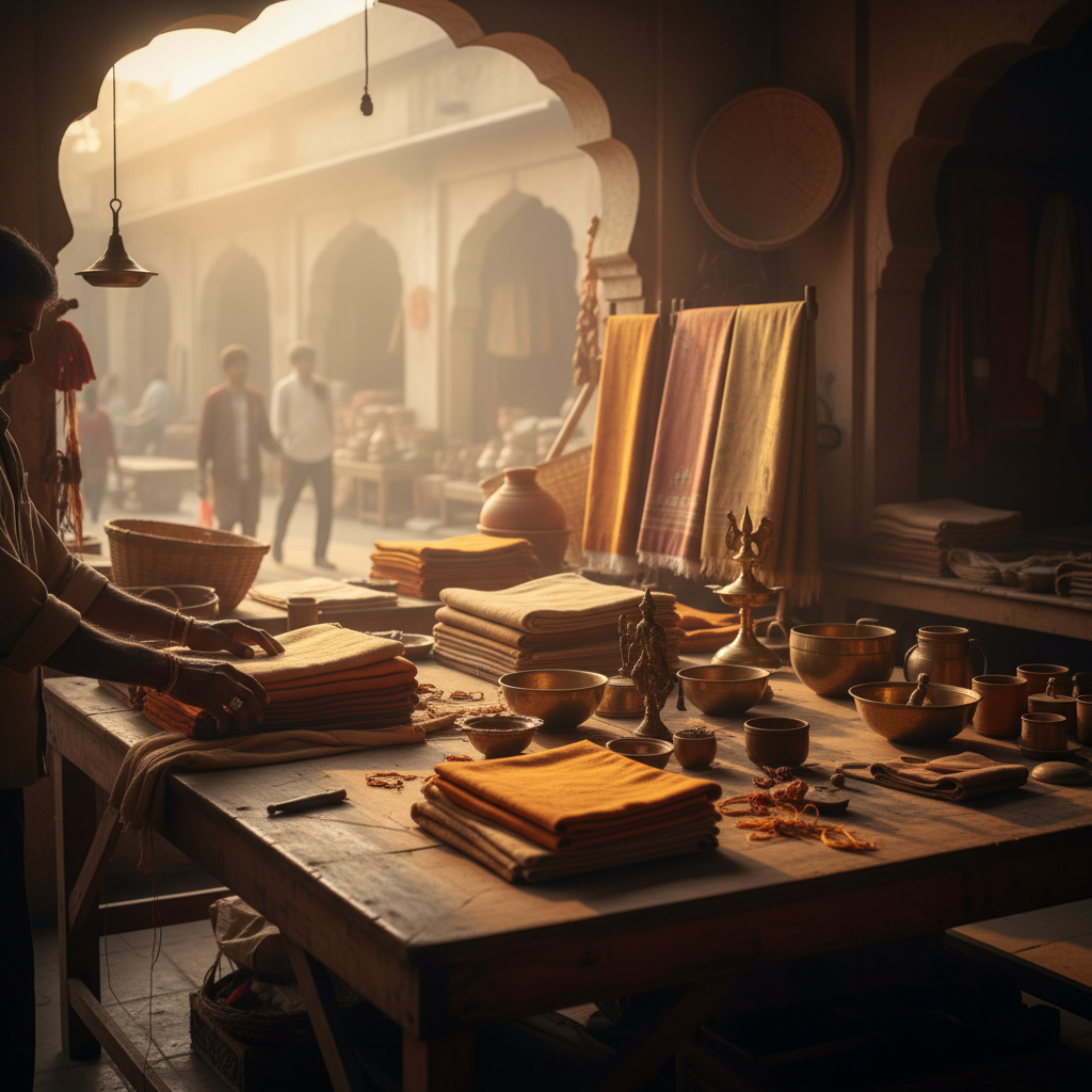 Artisan at a market