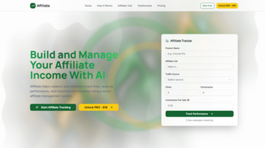 Affiliate – AI-Powered Affiliate Marketing Platform template preview