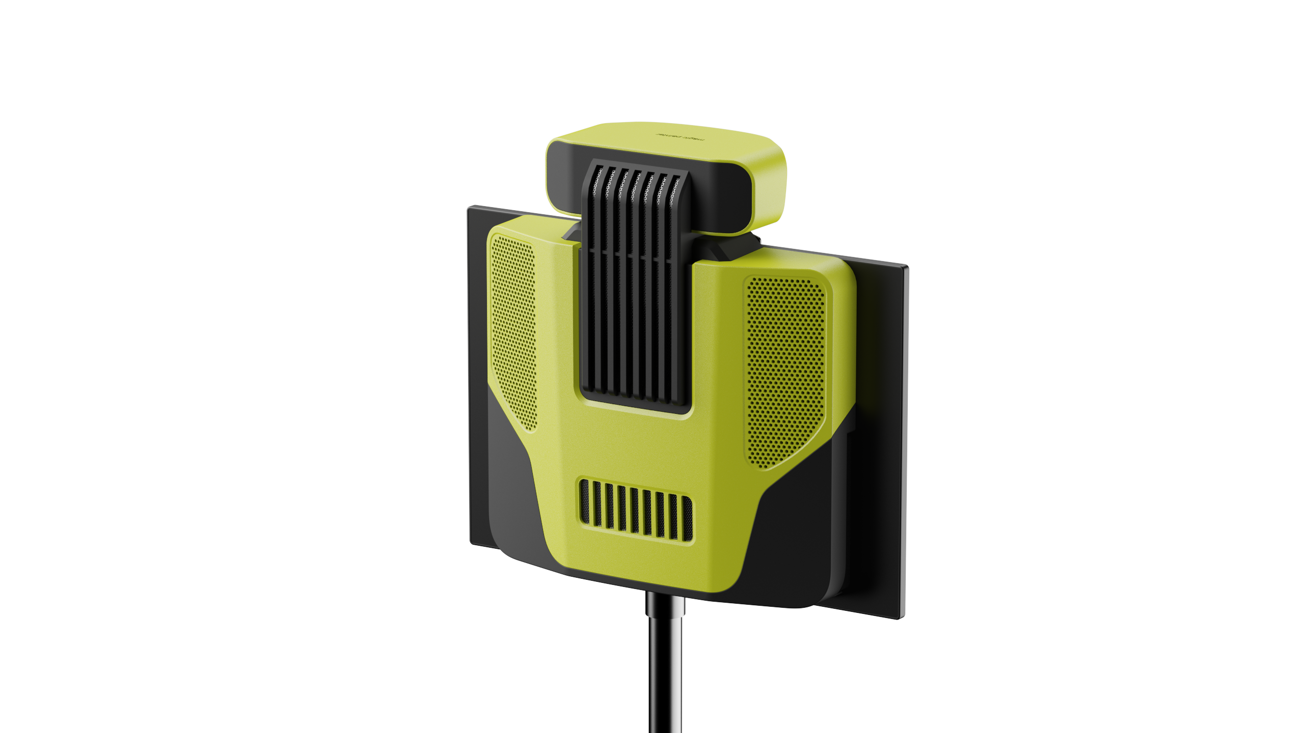 magic painter, Inc hardware unit — rear 3/4 view of the sports tracking kiosk