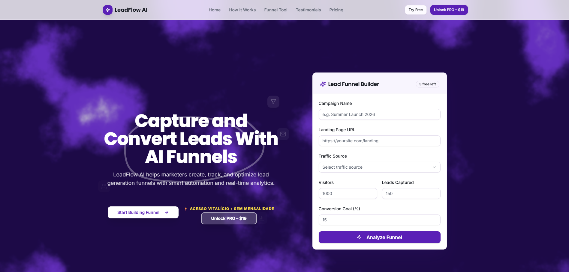 LeadFlow template preview