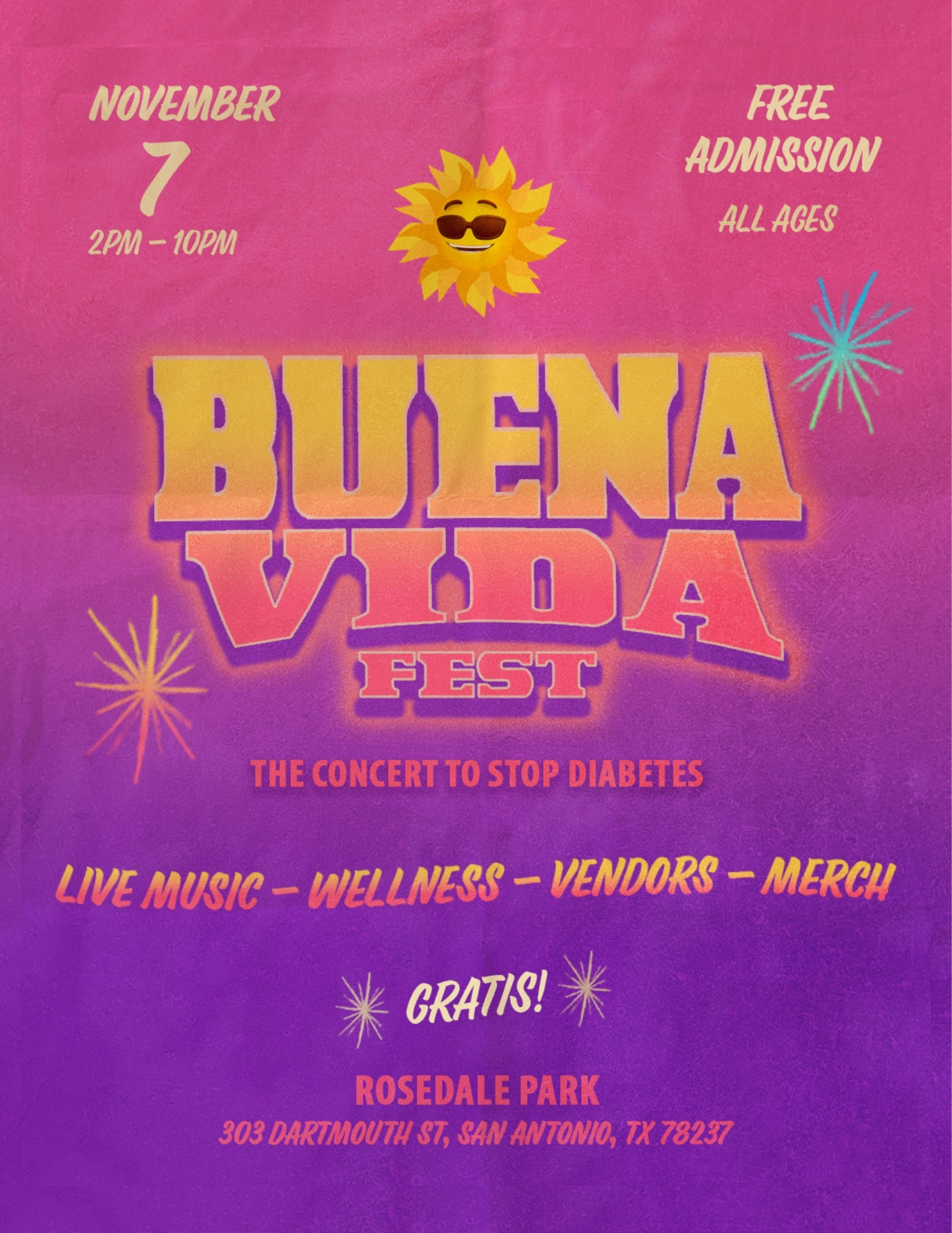 Buena Vida Fest event flyer
