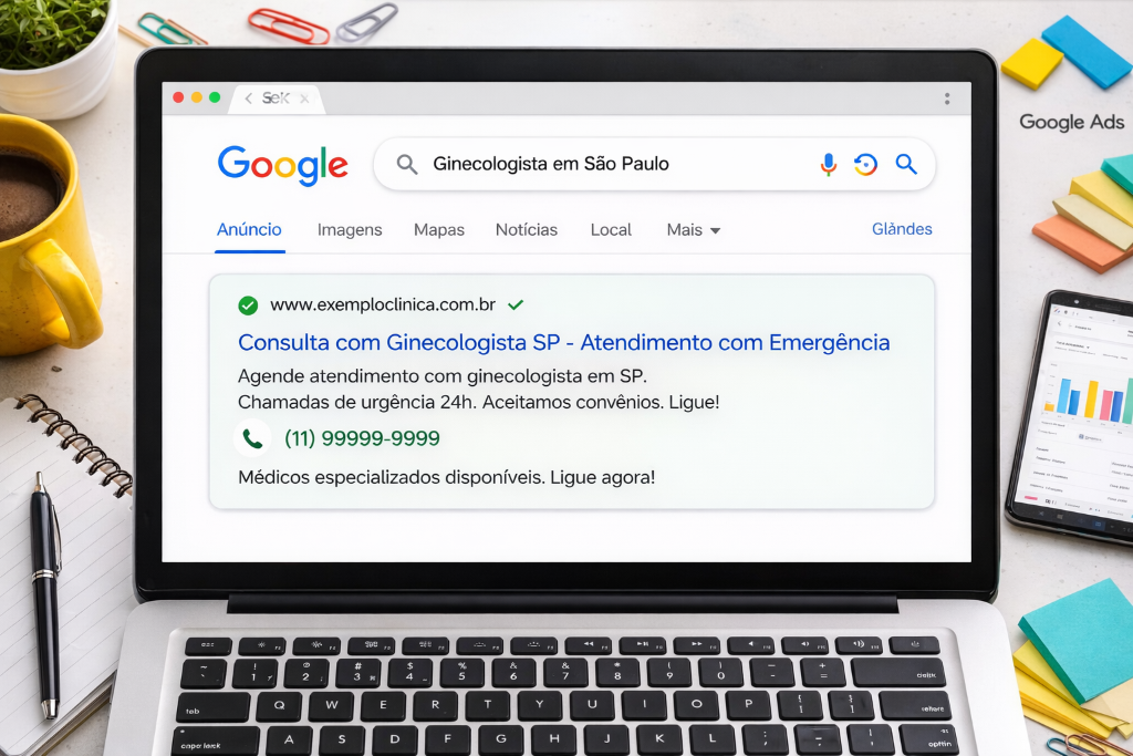 Google Ads para Ginecologistas: Guia Completo para Atrair Pacientes em 2026