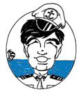 Captain Mike Whitehead caricature
